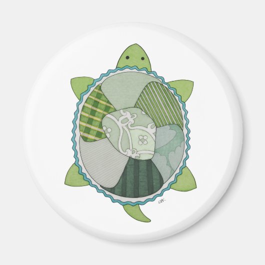 Key Limoen Turtle Magnet (Voorkant)