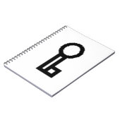 Key Logo-laptop Notitieboek (Linkerzijde)