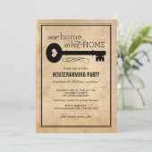 Key Nieuw Home Sweet Home Housewarming Kaart (Staand voorkant)