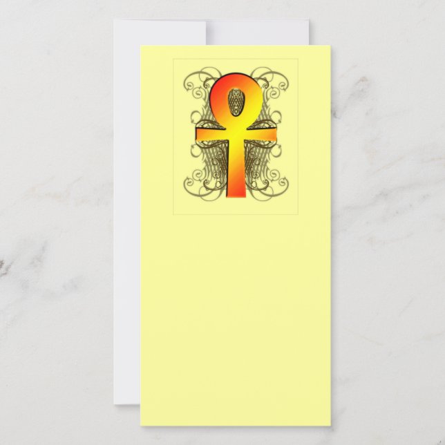 "Key of Life (Ankh)" in Gold Bladwijzer (Voorkant)