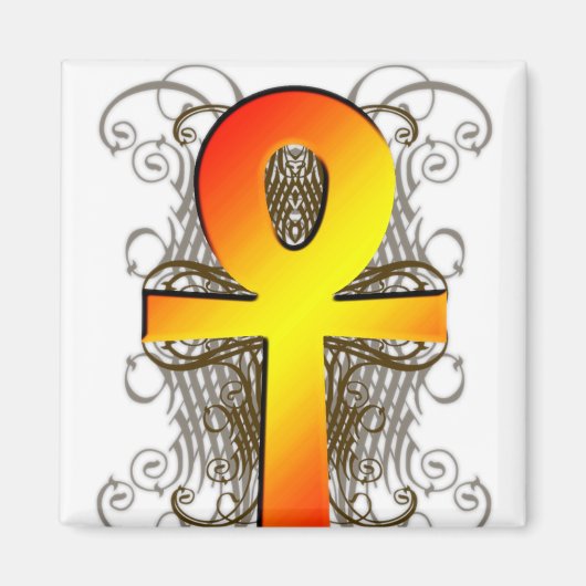 "Key of Life (Ankh)" in gouden magneet (Voorkant)
