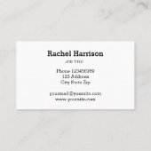 Key Real Estate Interior Designer Beoordeling Visitekaartje (Achterkant)