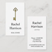 Key Real Estate Interior Designer Beoordeling Visitekaartje (Voorkant / Achterkant)
