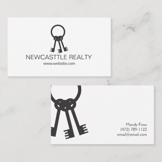 Key Realtor-Visitekaartje Visitekaartje (Voorkant / Achterkant)