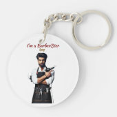 Key Ring Barber thema Sleutelhanger (Achterkant)