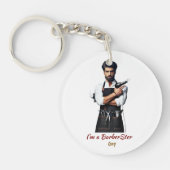 Key Ring Barber thema Sleutelhanger (Voorkant)