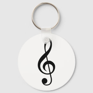 Key Ring Clef Black en White Sleutelhanger