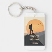 Key ring "Explore Without Limits" Sleutelhanger (Voorkant)