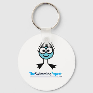 Key Ring van het Swim-teken van het zwemmenExpert Sleutelhanger