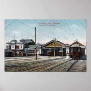 Key Route Ferry Terminal en Railway Poster