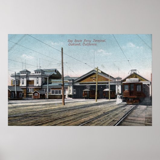 Key Route Ferry Terminal en Railway Poster (Voorkant)