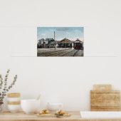 Key Route Ferry Terminal en Railway Poster (Keuken)
