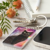 Key Space Cat Ring Sleutelhanger (Voorkant Rechts)