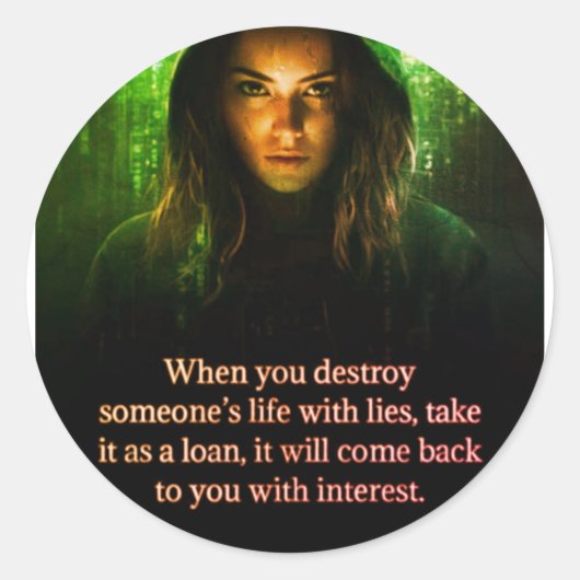 key tag ronde sticker (Voorkant)