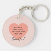 Key to Calm | School Support Thank You Gift Sleutelhanger (Achterkant)