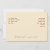 Key to My Heart Love Bird Wedding Kaart (Achterkant)