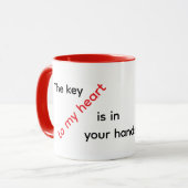 Key to My Heart Mug Mok (Voorkant links)
