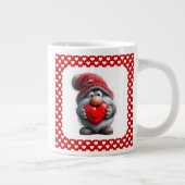 "Key to My Heart" Whimsical Gnome Grote Koffiekop (Rechts)