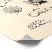 Key Tumbler Locks 1904 Patent Art Old Peper Poster (Hoek)