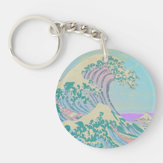 Key Wave Pastel Ring Sleutelhanger (Voorkant)
