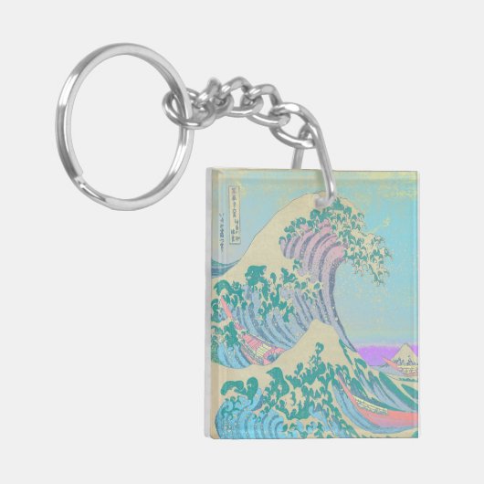Key Wave Pastel Ring Sleutelhanger (Voorkant Links)