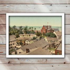 Key West 1900 Historic Color Photo Poster