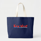 Key West Beach Bag Grote Tote Bag (Voorkant)