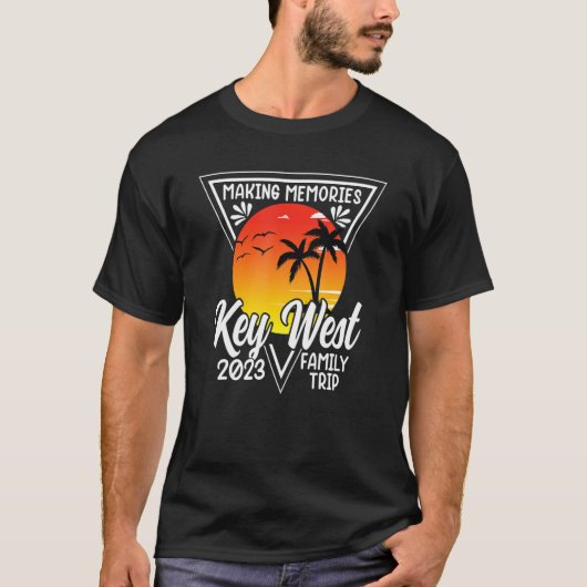 Key West Beach Family Vacation 2023 Family Trip Gr T-shirt (Voorkant)