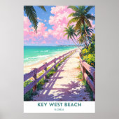 Key West Beach, Florida Poster (Voorkant)