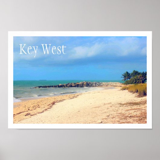 Key West Beach, Fort Zachary Taylor State Park Poster (Voorkant)