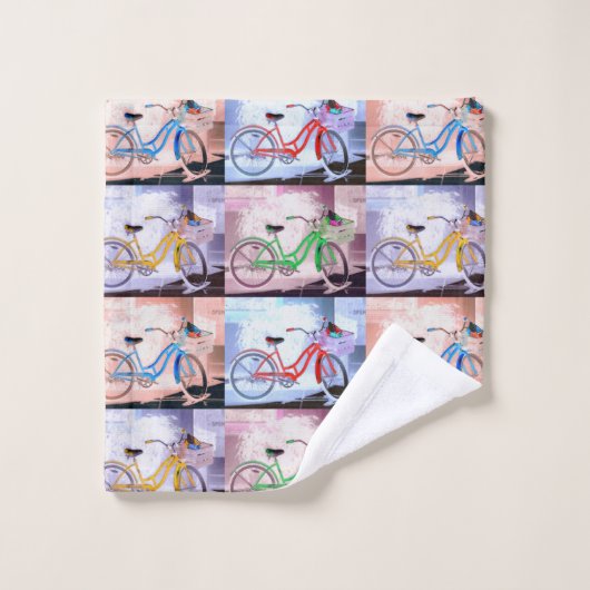 Key West Bicycle Pattern Bad Handdoek (Wasdoekje)