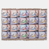 Key West Bicycle Pattern Deken (Voorkant)