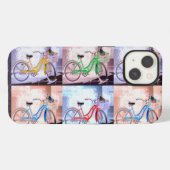 Key West Bicycle Pattern iPhone Hoesje (Achterkant horizontaal)