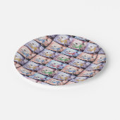 Key West Bicycle Pattern Papieren Bordje (Gekanteld)