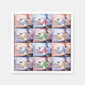 Key West Bicycle Pattern Servet (Voorkant)