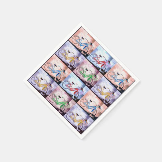 Key West Bicycle Pattern Servet (Hoek)