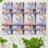 Key West Bicycle Pattern Theedoek (Gevouwen)