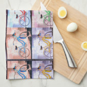 Key West Bicycle Pattern Theedoek (Quarter Fold)