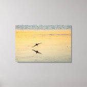 Key West Bird Vliegende Oceaan Zonsondergang Flori Canvas Afdruk (Voorkant)