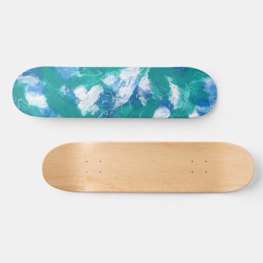 Key West Blue Half Pipe Persoonlijk Skateboard (Horizontaal)