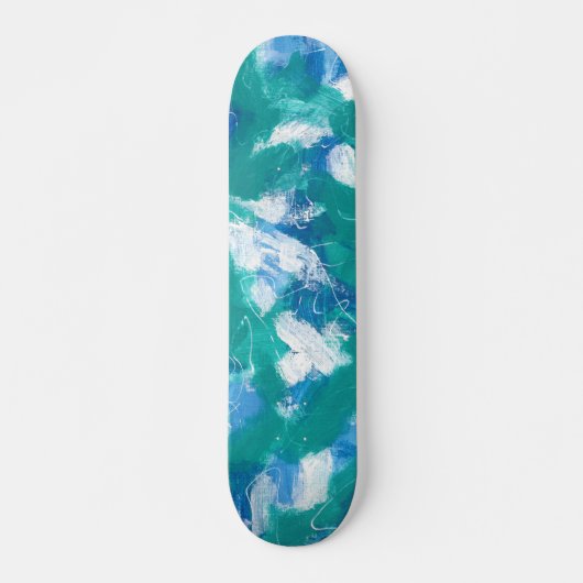 Key West Blue Half Pipe Persoonlijk Skateboard (Voorkant)