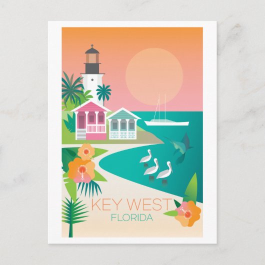 Key West Briefkaart (Voorkant)