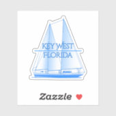 Key West Coastal Nautical Sailor Sticker (Vel)