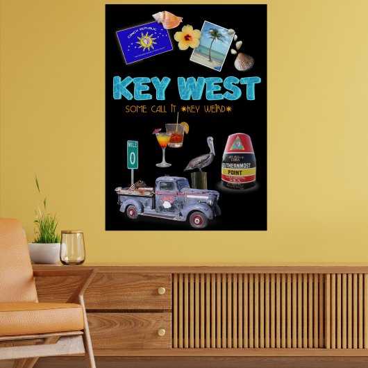 Key West Collage Poster (Woonkamer 2)