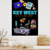 Key West Collage Poster (Keuken)