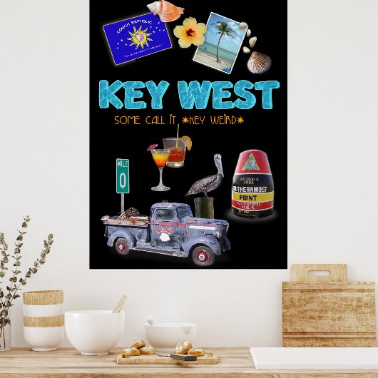 Key West Collage Poster (Keuken)