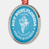 Key West (conch) Metalen Ornament (Links)