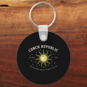 Key West Conch Republic Florida Scu Visgeschenk Sleutelhanger (Voorkant)