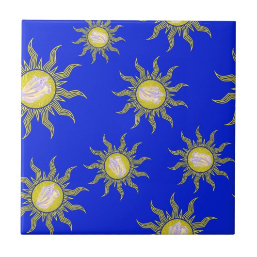 Key West Conch Republic Sun Summer Beach Tegeltje (Voorkant)