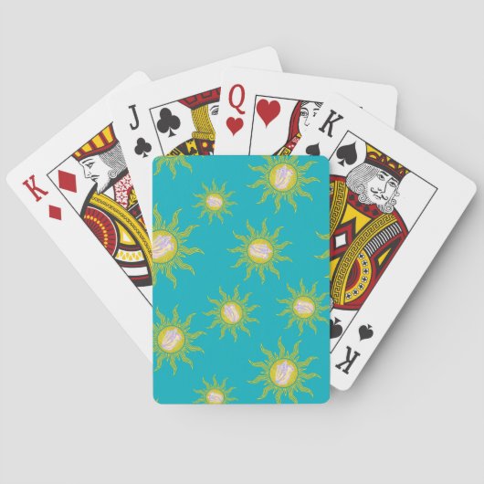 Key West Conch Republic Sun Summer Pokerkaarten (Achterkant)